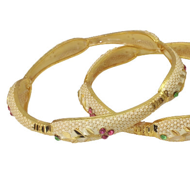 Jewels Kafe One Gram Gold Plated Bangle Set of 2