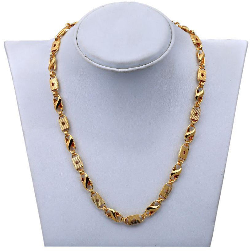 Jewels Kafe Trending Gold Plated Men's Chain & Bracelet Combo Secondary image