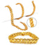 Jewels Kafe Trending Gold-plated Men's Chain & Bracelet Combo 20
