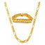 Jewels Kafe Trending Gold Plated Men's Chain & Bracelet Combo