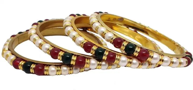 Jewels Kafe Gold Plated Bangle Set (Pack of 4) 2.8