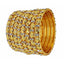 Jewels Kafe Gold Plated Bangle Set (Pack of 8) 2.8
