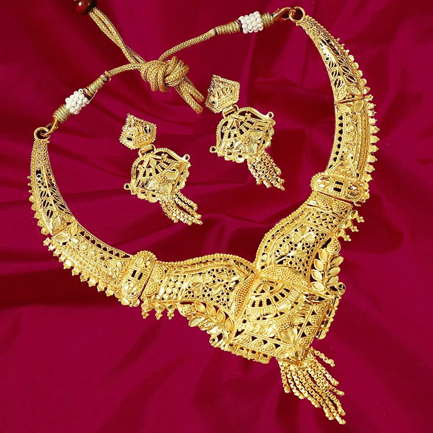 Jewels Kafe Gold Plated Necklace Set Secondary image