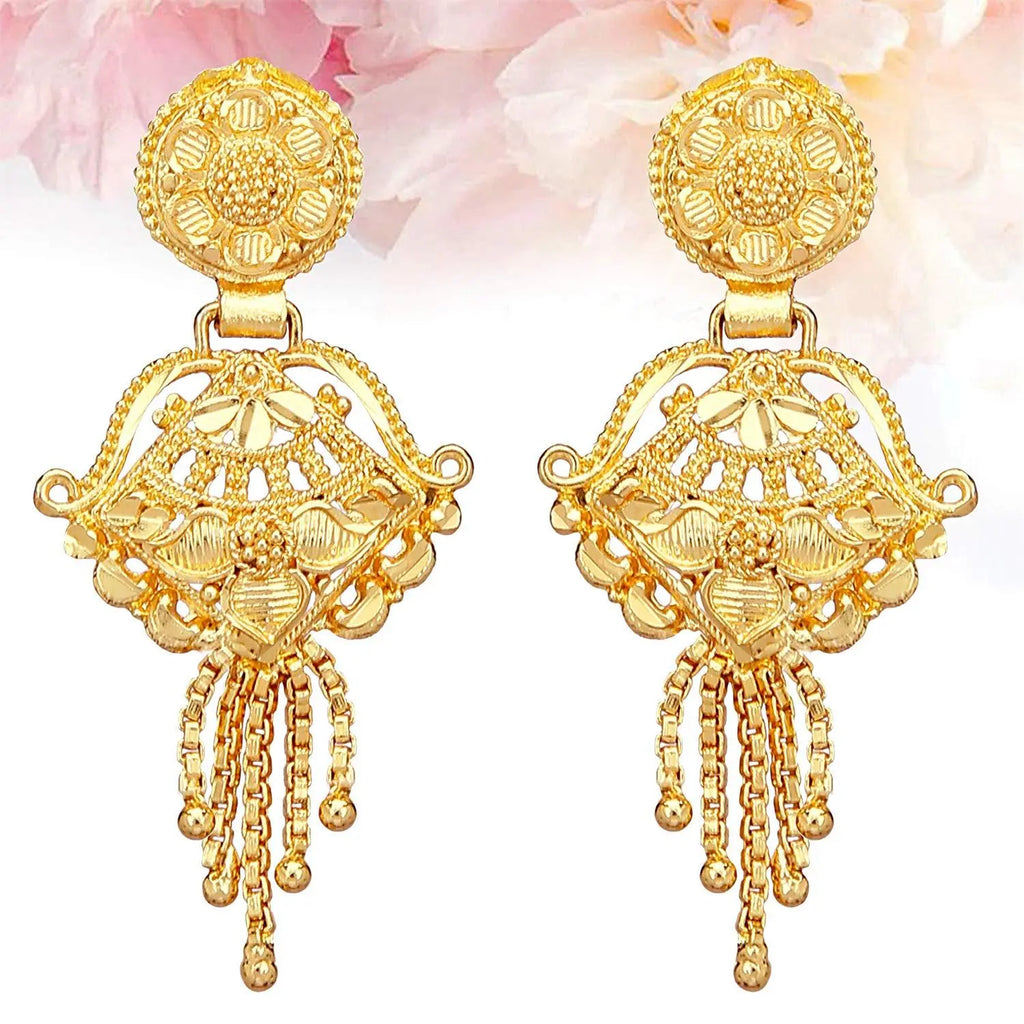 Jewels Kafe Gold Plated Necklace Set