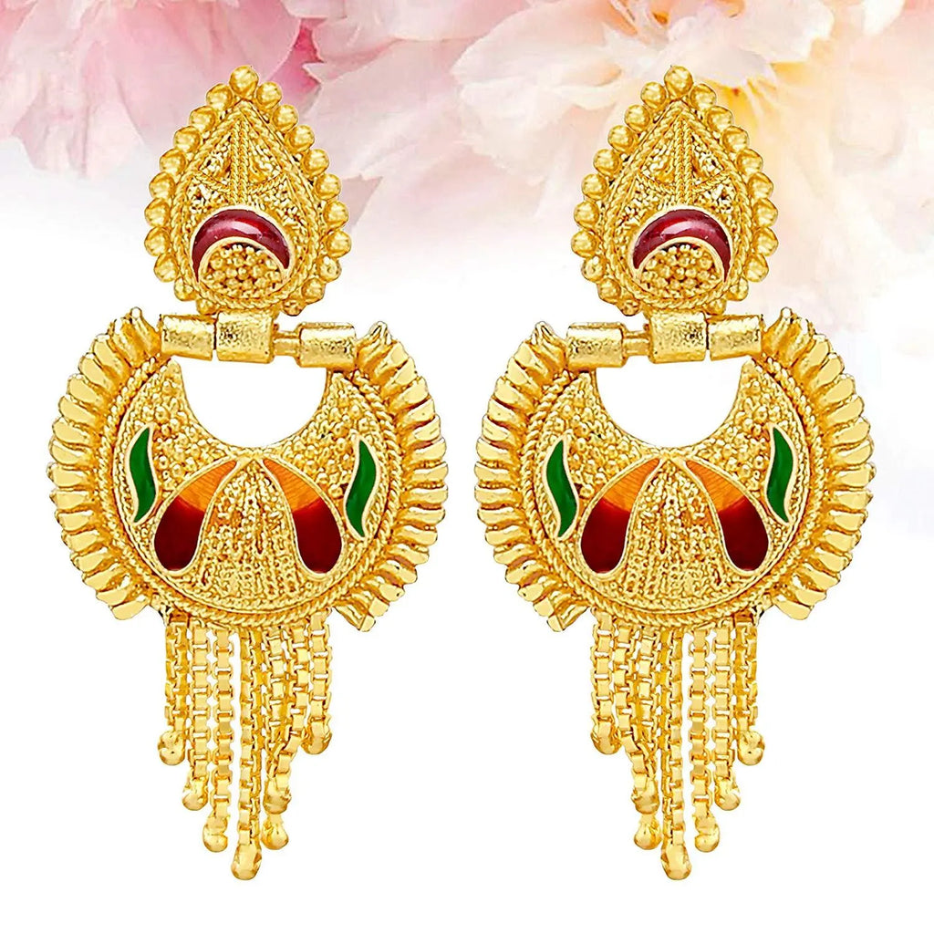 Jewels Kafe One Gram Gold Plated Necklace Set