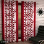 Urbanista 2 Piece Eyelet Polyester Printed Long Door Curtain 7Ft