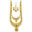 Jewels Kafe One Gram Gold Forming Work Premium Long Haram Wedding Necklace Set