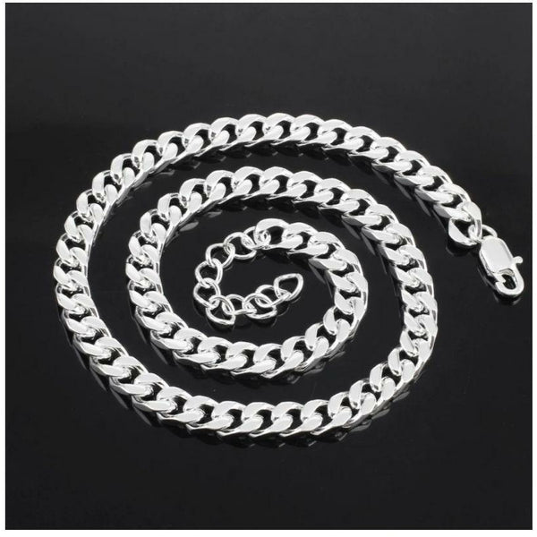 Jewels Kafe Trendy Designer Silver Men's Chain