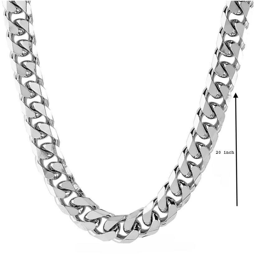 Jewels Kafe Trendy Designer Silver Men's Chain