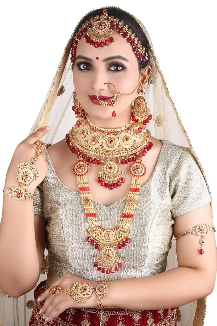 Stylish Fancy Alloy Bridal Jewellery Set For Women Main image
