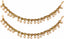 Jewels Kafe Antique Golden Kundan Anklets For Women