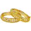 Jewels Kafe One Gram Gold Plated Bangle Set of 2 2.8