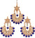 Jewels Kafe Gold Plated Maang Tikka Earrings Set Jewels Kafe