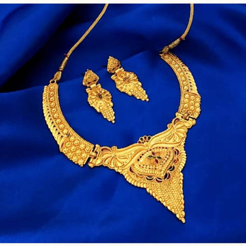 Jewels Kafe One Gram Gold Plated Necklace Set Jewels Kafe