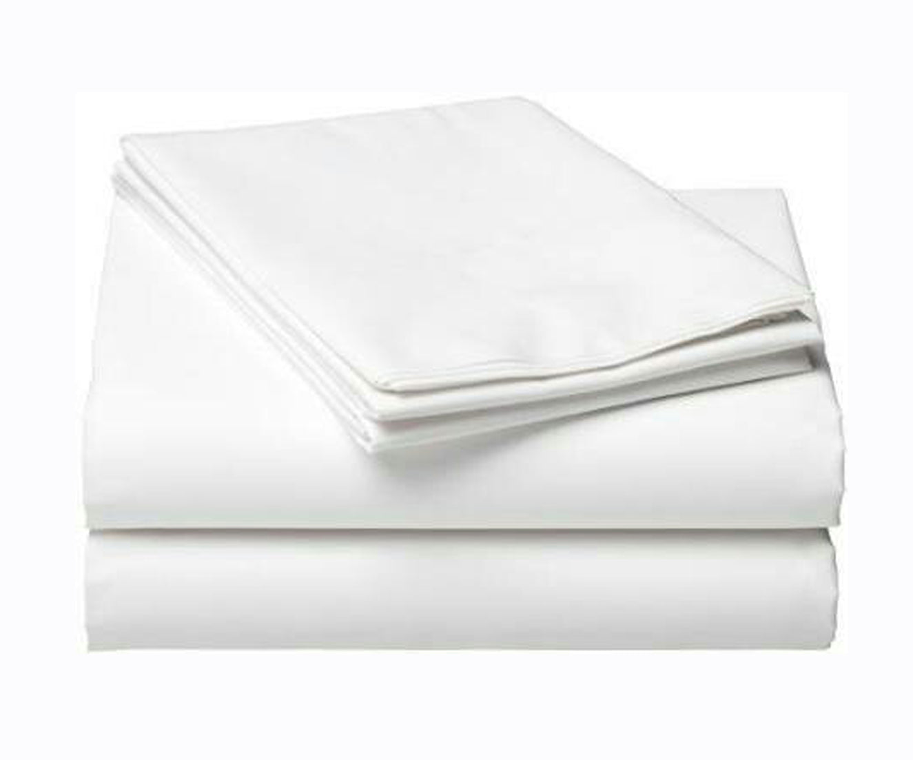 Urbanista 220 TC Cotton Double King Solid White Bedsheet with 2 Pillow Covers Secondary image